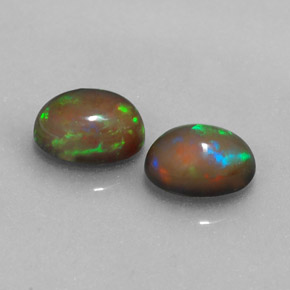 Achetez naturel ct multicolore opale chocolat gems, coupe ovale, en provenance ethiopie chez gemselect. en stock, livraison internationale!