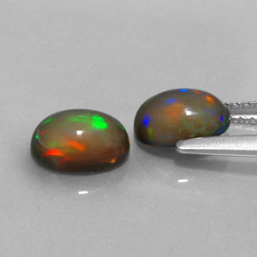 Achetez naturel ct multicolore opale chocolat gems, coupe ovale, en provenance ethiopie chez gemselect. en stock, livraison internationale!