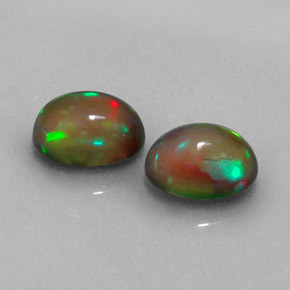Achetez naturel ct multicolore opale chocolat gems, coupe ovale, en provenance ethiopie chez gemselect. en stock, livraison internationale!