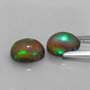 Achetez naturel ct multicolore opale chocolat gems, coupe ovale, en provenance ethiopie chez gemselect. en stock, livraison internationale!