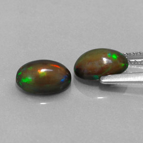 Achetez naturel ct multicolore opale chocolat gems, coupe ovale, en provenance ethiopie chez gemselect. en stock, livraison internationale!