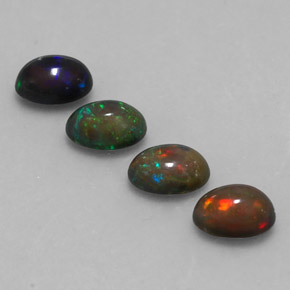 Achetez naturel ct multicolore opale chocolat gems, coupe ovale, en provenance ethiopie chez gemselect. en stock, livraison internationale!