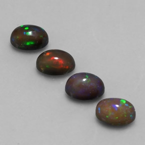 Achetez naturel ct multicolore opale chocolat gems, coupe ovale, en provenance ethiopie chez gemselect. en stock, livraison internationale!