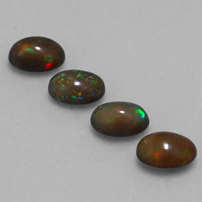 Achetez naturel 2,14ct multicolore opale chocolat gems, coupe ovale, en provenance ethiopie chez gemselect. en stock, livraison internationale!