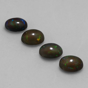 Achetez naturel 2,39ct multicolore opale chocolat gems, coupe ovale, en provenance ethiopie chez gemselect. en stock, livraison internationale!