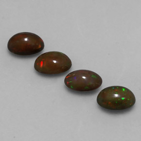 Achetez naturel 1,88ct multicolore opale chocolat gems, coupe ovale, en provenance ethiopie chez gemselect. en stock, livraison internationale!