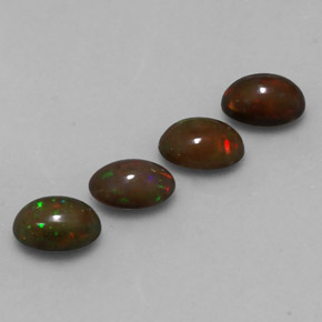 Achetez naturel 1,88ct multicolore opale chocolat gems, coupe ovale, en provenance ethiopie chez gemselect. en stock, livraison internationale!