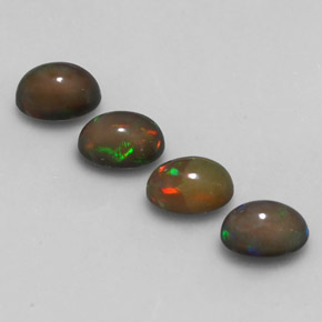 Achetez naturel ct multicolore opale chocolat gems, coupe ovale, en provenance ethiopie chez gemselect. en stock, livraison internationale!