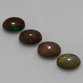 Achetez naturel 2,29ct multicolore opale chocolat gems, coupe ovale, en provenance ethiopie chez gemselect. en stock, livraison internationale!
