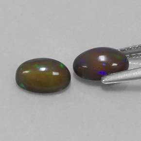 Achetez naturel ct multicolore opale chocolat gems, coupe ovale, en provenance ethiopie chez gemselect. en stock, livraison internationale!