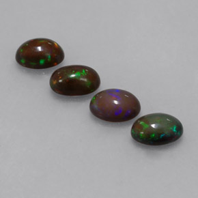 Achetez naturel ct multicolore opale chocolat gems, coupe ovale, en provenance ethiopie chez gemselect. en stock, livraison internationale!