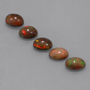 Achetez naturel ct Multicolore Opale Chocolat gems, Coupe ovale, En provenance Ethiopie chez GemSelect. En stock, livraison internationale!