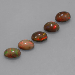 Achetez naturel ct Multicolore Opale Chocolat gems, Coupe ovale, En provenance Ethiopie chez GemSelect. En stock, livraison internationale!