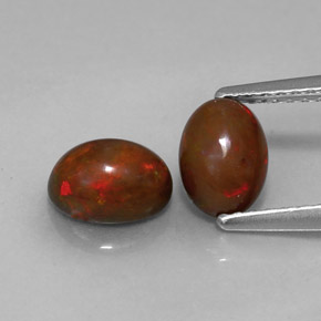 Achetez naturel ct multicolore opale chocolat gems, coupe ovale, en provenance ethiopie chez gemselect. en stock, livraison internationale!