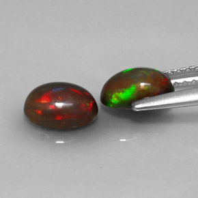 Achetez naturel ct multicolore opale chocolat gems, coupe ovale, en provenance ethiopie chez gemselect. en stock, livraison internationale!