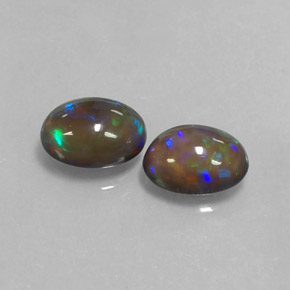 Achetez naturel ct multicolore opale chocolat gems, coupe ovale, en provenance ethiopie chez gemselect. en stock, livraison internationale!
