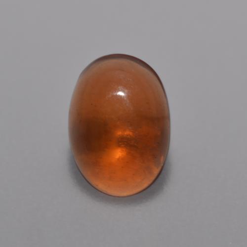 Opale chocolat orange naturelle coupe ovale, 0,36 ct, transparent