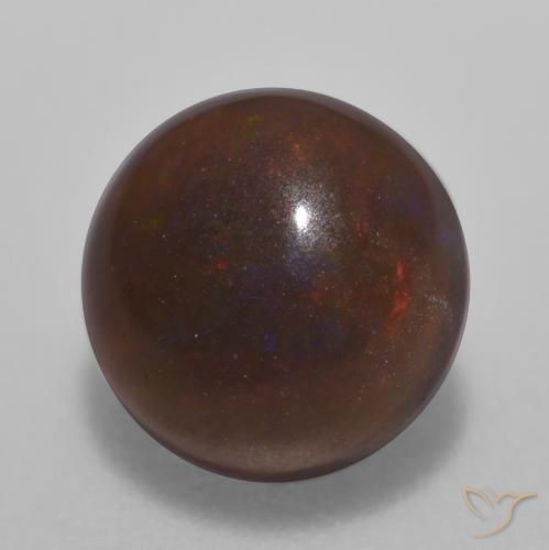 Opale Chocolat Multicolore naturelle Tour, 0.64 ct, Translucide
