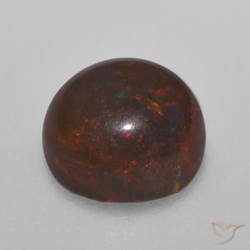 Opale Chocolat Multicolore naturelle Tour, 0.64 ct, Translucide