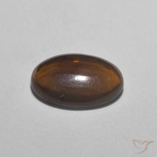 Opale Chocolat Multicolore naturelle ovale, 0.52 ct, Translucide