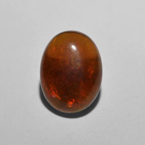Opale Chocolat Multicolore naturelle Coupe ovale, 0.28 ct, Translucide