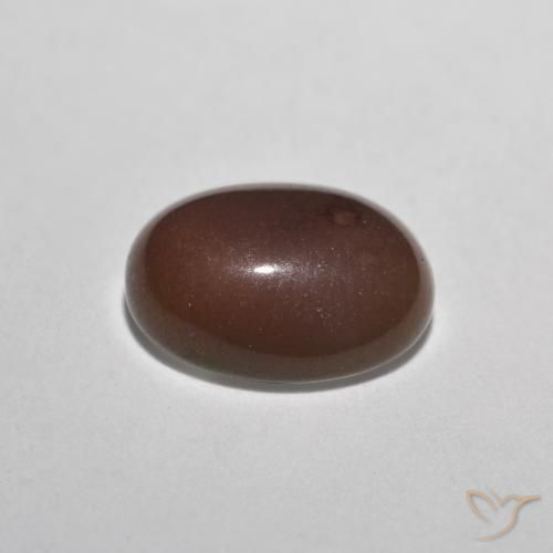 Opale Chocolat Multicolore naturelle ovale, 0.72 ct, Translucide