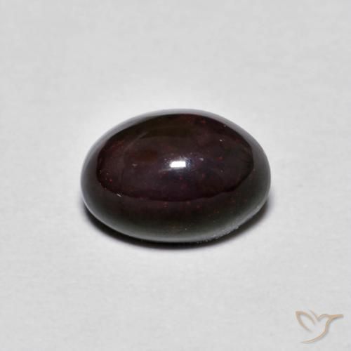 0.61ct Naturel Marron foncé Opale Chocolat, ovale, Opaque