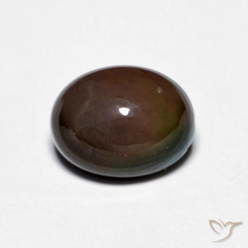 1.28ct Naturel Brun chocolat Opale Chocolat, ovale, Opaque