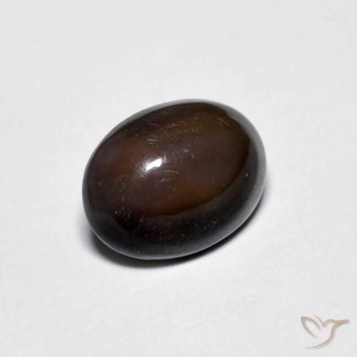0.71ct Naturel Marron foncé Opale Chocolat, ovale, Opaque