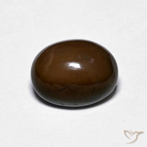 1.16ct Naturel Brun moyen Opale Chocolat, ovale, Opaque
