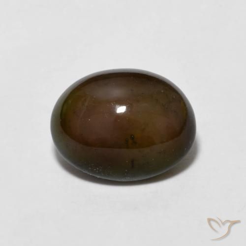1.20ct Naturel Brun cannelle Opale Chocolat, ovale, Opaque