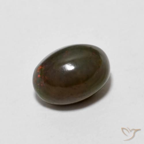 0.66ct Naturel Brun doré Opale Chocolat, ovale, Opaque