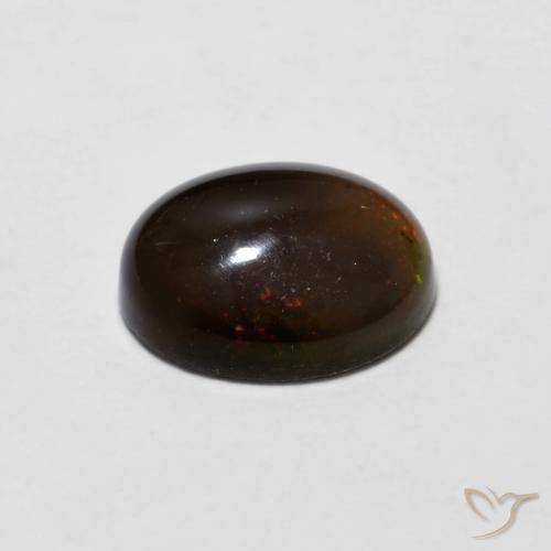 Opale Chocolat Brun caryer naturelle ovale, 0.90 ct, Opaque