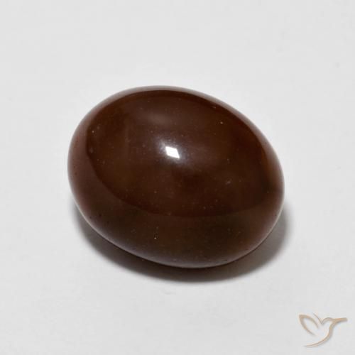 Opale Chocolat Brun pécan naturelle ovale, 2.13 ct, Opaque