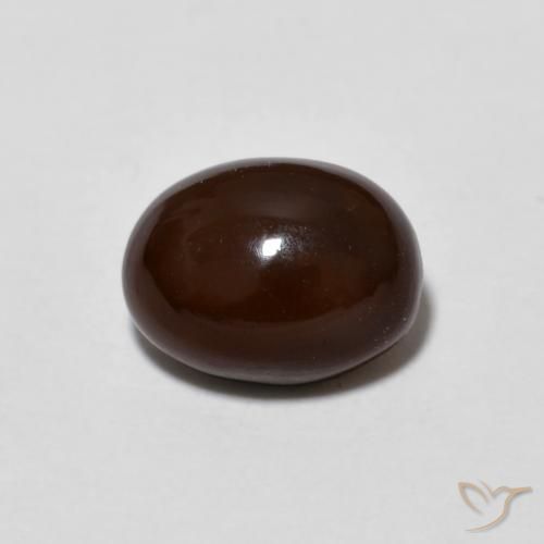 0.89ct Naturel Multicolore Opale Chocolat, ovale, Opaque