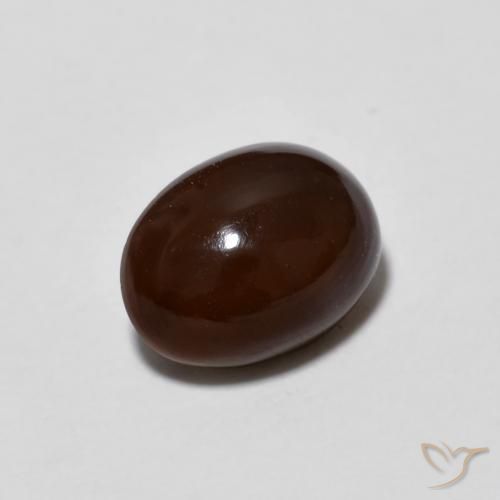 Opale Chocolat Multicolore naturelle ovale, 0.89 ct, Opaque