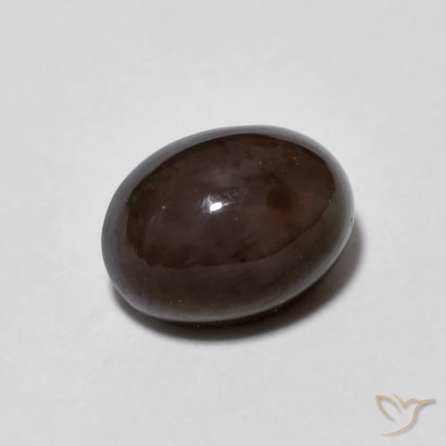 Opale Chocolat Multicolore naturelle ovale, 1.02 ct, Transparent