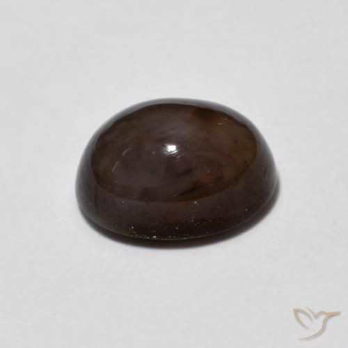Opale Chocolat Multicolore naturelle ovale, 1.02 ct, Transparent
