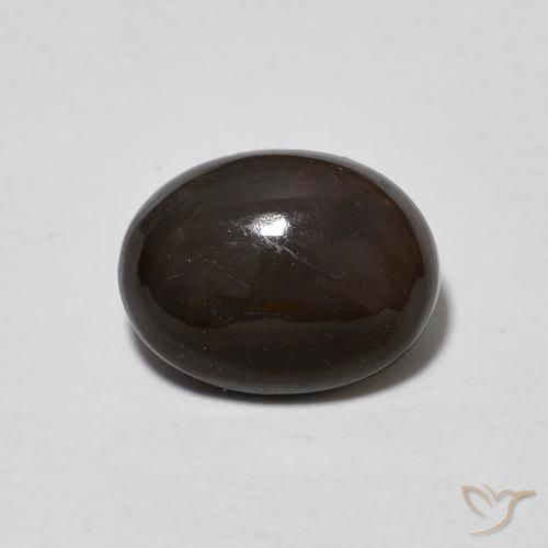 1.20ct Naturel Multicolore Opale Chocolat, ovale, Transparent