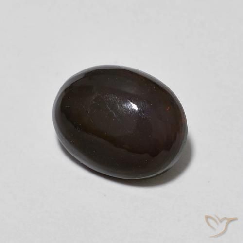 Opale Chocolat Multicolore naturelle ovale, 1.20 ct, Transparent