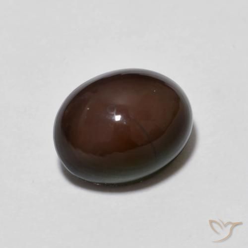 Opale Chocolat Multicolore naturelle ovale, 1.49 ct, Opaque