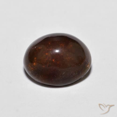1.18ct Naturel Multicolore Opale Chocolat, ovale, Opaque