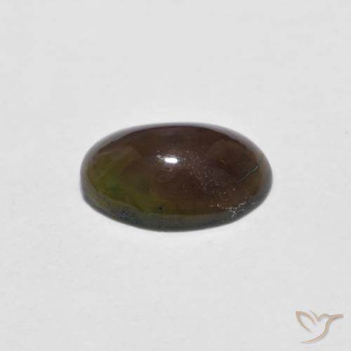 Opale Chocolat Multicolore naturelle ovale, 0.38 ct, Opaque