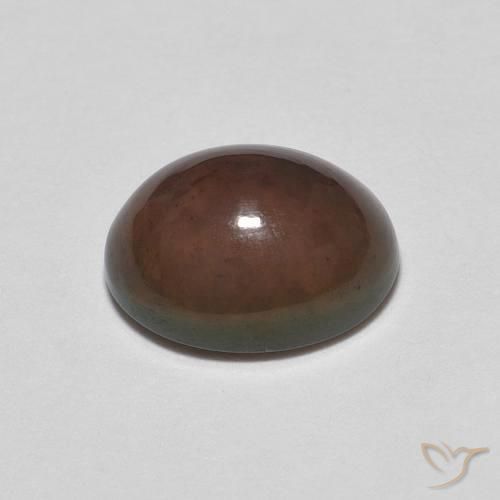 Opale Chocolat Multicolore naturelle ovale, 1.01 ct, Opaque