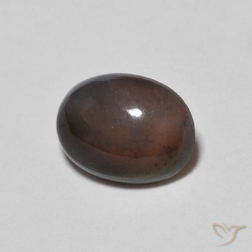 Opale Chocolat Multicolore naturelle ovale, 0.69 ct, Opaque