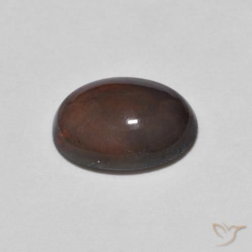 Opale Chocolat Multicolore naturelle ovale, 0.69 ct, Opaque