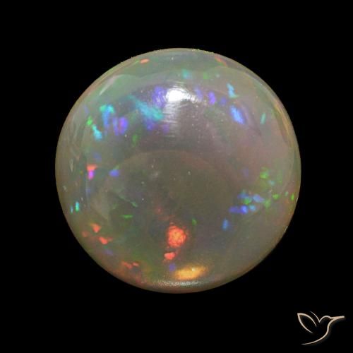 5.03ct Multicolore Opale Chocolat, Tour, Transparent