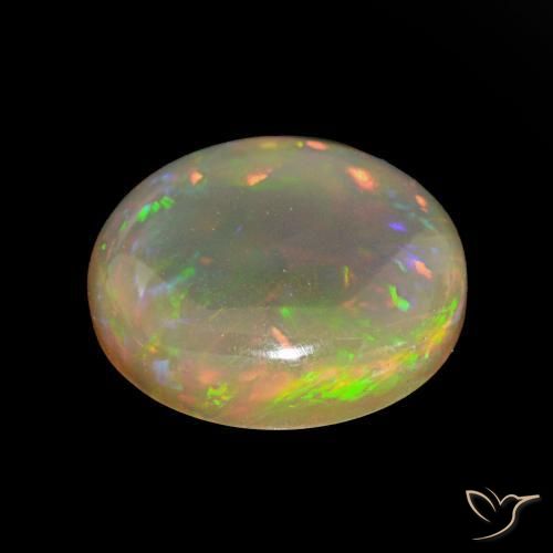 Opale Chocolat Multicolore naturelle Tour, 5.03 ct, Transparent