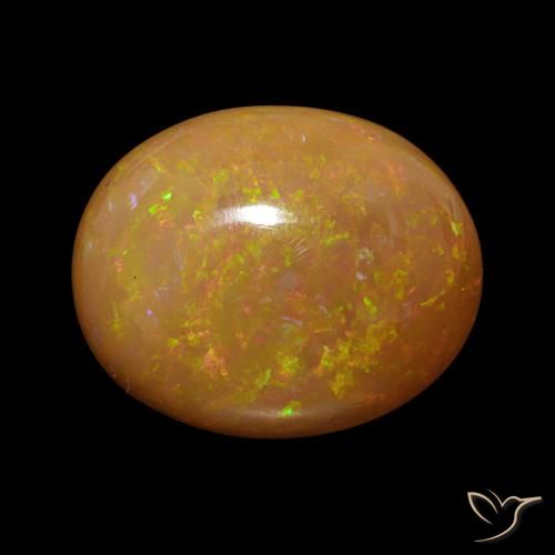12.74ct Multicolore Opale Chocolat, ovale, Opaque