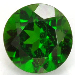 Diopside Chrome Vert naturelle Coupe roude, 0.51 ct, VS-SI